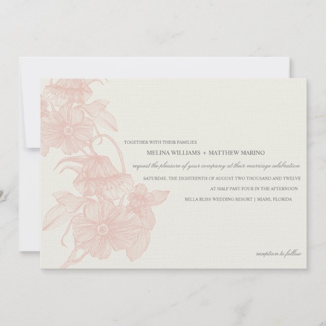 VINTAGE GARDEN | INBJUDAN TILL WEDD (Framsida)