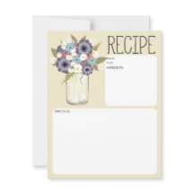 Vintage Garden Mason Burk | Mottagningskort