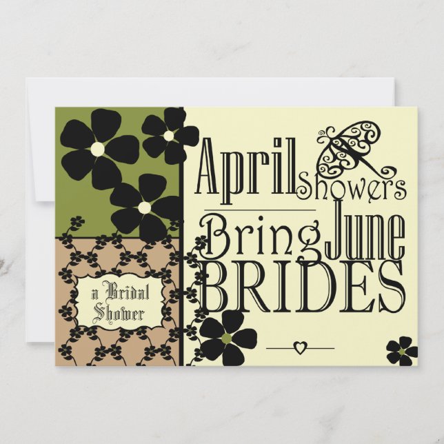 Vintage Garden Möhippa Inbjudningar (Framsida)