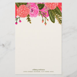 Vintage Garden Personlig Stationery Brevpapper