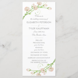 Vintage Garden Ro Bröllopsprogram Program