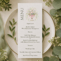 Vintage Garden Romantik Meny