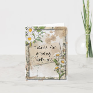 Vintage Garden Stil Mors dag-kort Tack Kort