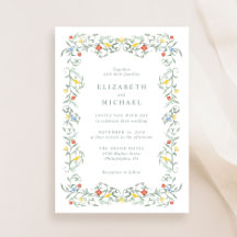 Vintage Garden Watercolor Bröllop