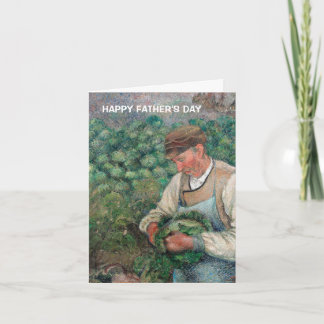 Vintage Gardener Camille Pissarro Fars dag Kort