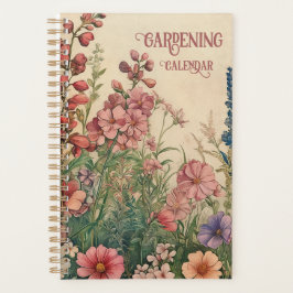 Vintage Gartenblumen Kalender 