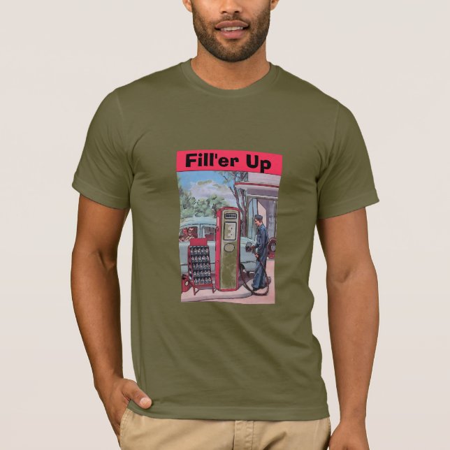 Vintage Gas Station T-Shirt (Framsida)