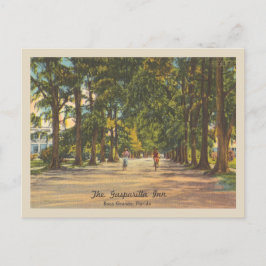 Vintage`Gasparilla Boca Grande Inn och Bicyclists Vykort
