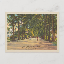Vintage`Gasparilla Boca Grande Inn och Bicyclists Vykort