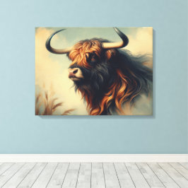 Vintage Gaur Ram Canvastryck