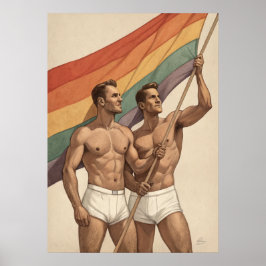 Vintage gay pride poster