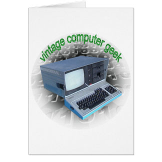 vintage geek hälsningskort