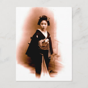 Vintage Geisha i Kanegawa Vykort