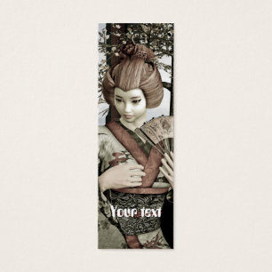 Vintage Geisha Litet Visitkort