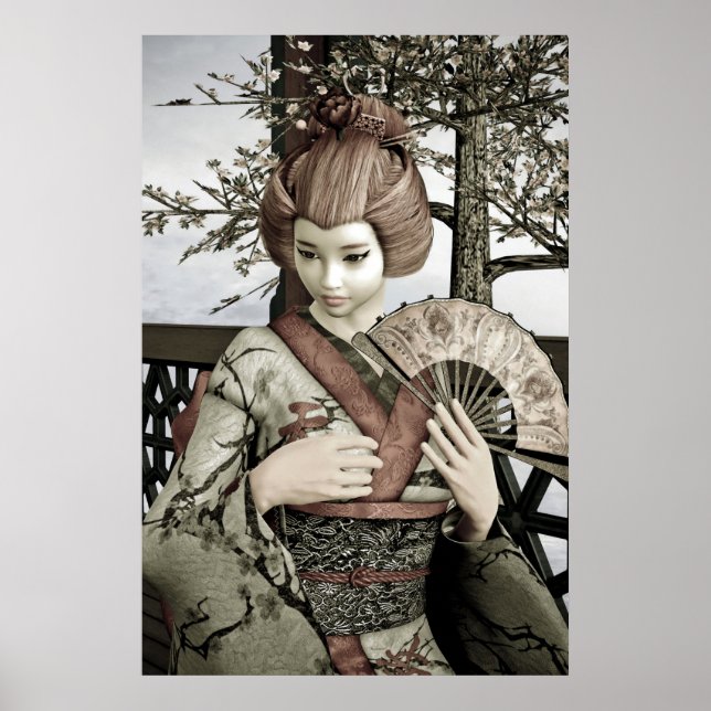 Vintage Geisha Poster (Framsidan)