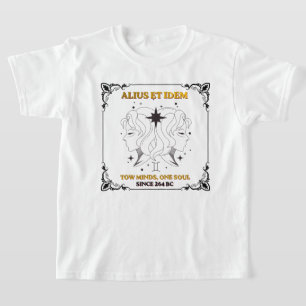 Vintage Gemini Zodiac tarotkortaffisch T Shirt