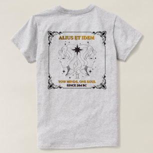 Vintage Gemini Zodiac tarotkortaffisch T Shirt