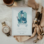 Vintage gentleman | Kort för Groomsman-begäran<br><div class="desc">Be era bästa killar att stå vid er sida med dessa unika kort... är du mina groomsmankort med en vintage "Hymans Klubb"-design. Lägg till anpassningsbarnas ordalydelse i den här designen genom att använda rutorna "Redigera den här designmallen" på objektets höger eller klicka på den blå "Anpassa den" om du vill...</div>