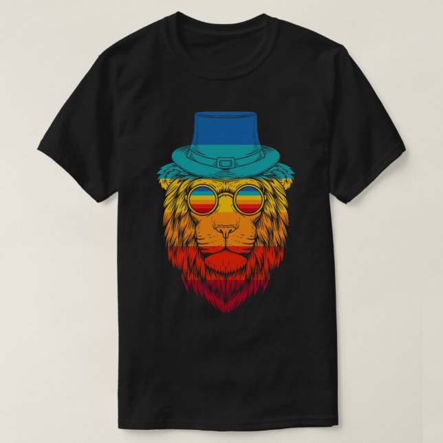 Vintage gentleman Lejon T Shirt (Design framsida)