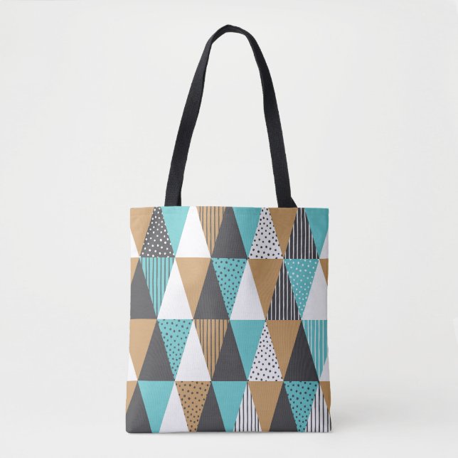 Vintage Geometric: Abstrakt Illustration. Tygkasse (Framsida)
