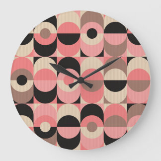 Vintage Geometric: Classic Seamless Mönster Stor Klocka
