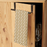 Vintage Geometric Guld Starburst Rattan Print Kökshandduk<br><div class="desc">Den här enkla geometriska, mönstrade kökshandduken har en ren, modernt inspirerad guld-stjärnburst mönster. En geometrisk starst mönster av glatt guld och kopparstjärnor på vit bakgrund. Varje starster har en lätt guldstjärna som överlappar en större gnisttändning av koppar för att skapa en vit cirkel i mitten, var och en i en...</div>