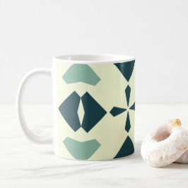 Vintage Geometric Pattern Kaffemugg