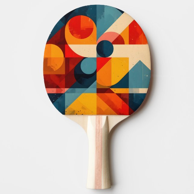 Vintage Geometric Symphony Pingisracket (Framsidan)