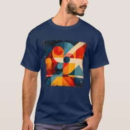 Vintage Geometric Symphony T Shirt