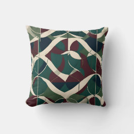 Vintage Geometric Throw Mönster Kudde