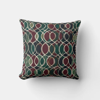 Vintage Geometric Throw Mönster Kudde