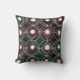 Vintage Geometric Throw Mönster Kudde