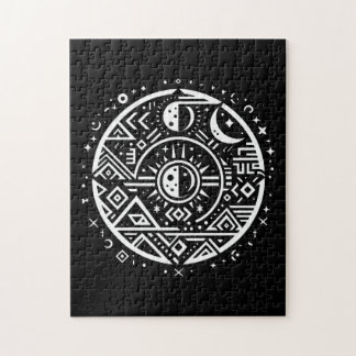 Vintage Geometric Tribal art Pussel