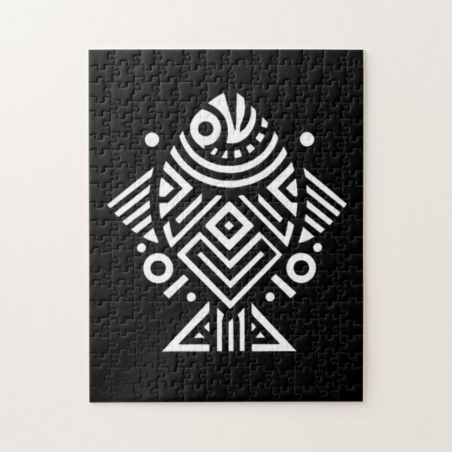 Vintage Geometric Tribal art Pussel (Vertikal)