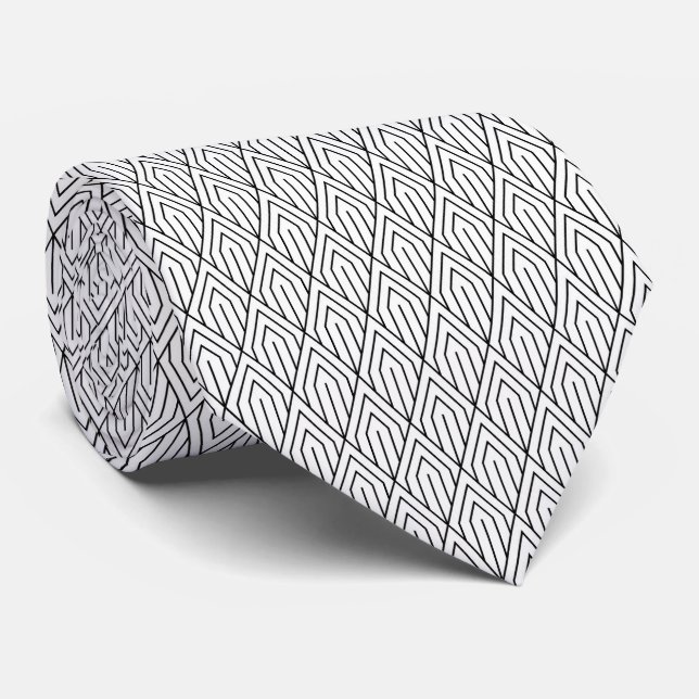 Vintage geometrisk Art Deco-mönster  Slips (Rullad)