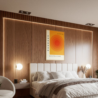 Vintage Geometrisk Konstaffisch | Mid-Century Mode Poster