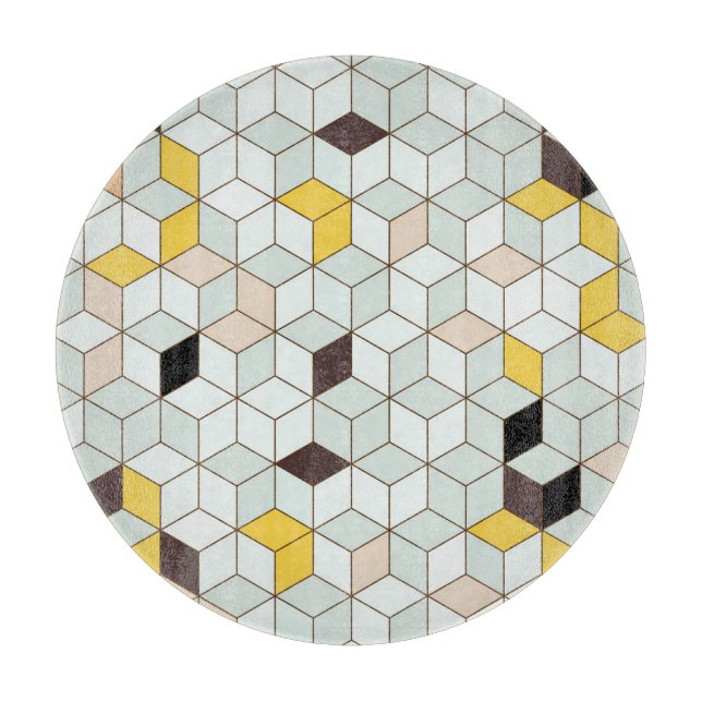 Vintage, geometrisk svart vit mönster. (Framsidan)