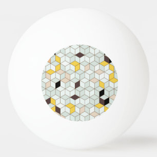 Vintage, geometrisk svart vit mönster. pingisboll