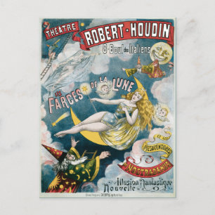 Vintage George Melies Illusion Fantastique Vykort