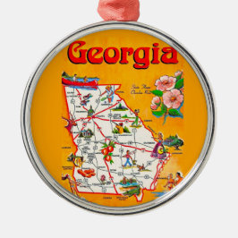 Vintage Georgia Karta Ornament