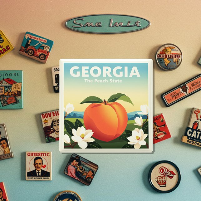 Vintage Georgia Magnet (Skapare uppladdad)