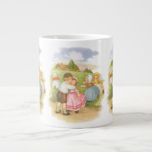Vintage Georgie Porgie Mother Goose Barnramsor Jumbo Mugg