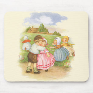 Vintage Georgie Porgie Mother Goose Barnramsor Musmatta