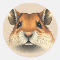 Vintage Gerbil Porträtt Retro Pet