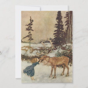Vintage Gerda och Rener av Edmund Dulac