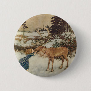 Vintage Gerda och Rener av Edmund Dulac Knapp