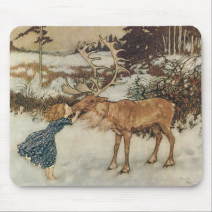 Vintage Gerda och Rener av Edmund Dulac Musmatta