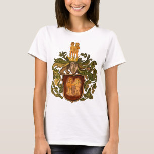 Vintage German Brown och Guld Gemini Jackar Arm T Shirt