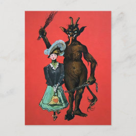 Vintage German Krampus Vykort