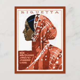 Vintage German Requetta Chocolate Ad Vykort